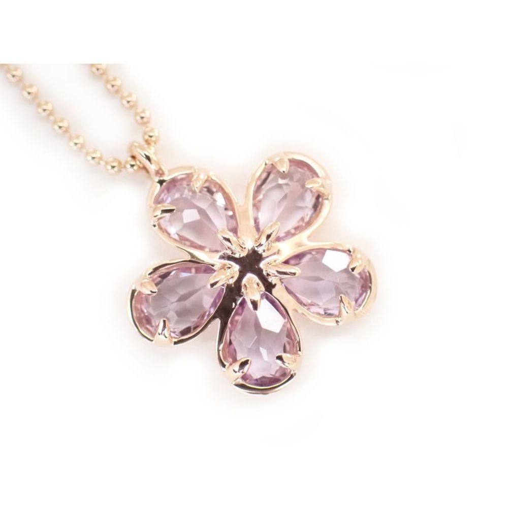 Tiffany Diamond Amethyst Garden Flower Pendant Necklace